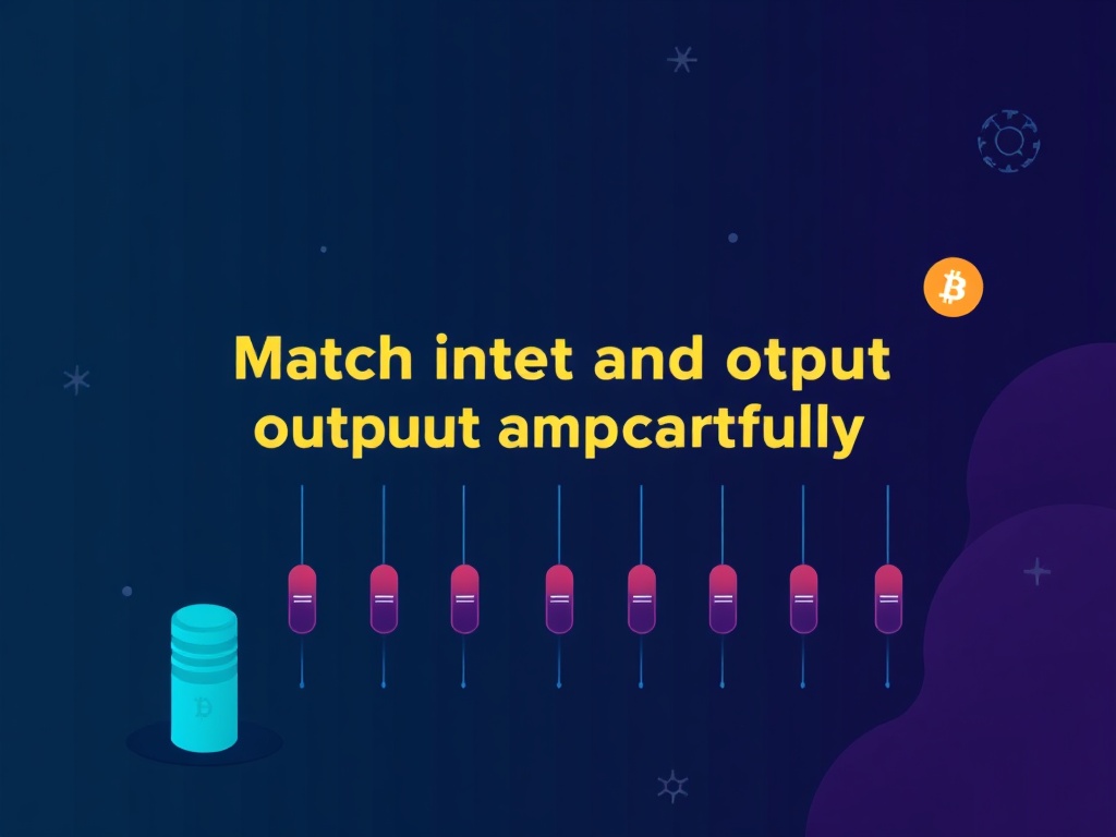 Why You Must Match Input and Output Amounts Carefully When Using a Bitcoin Mixer